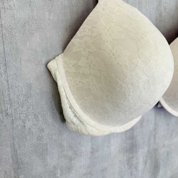 Victoria's Secret PINK Underwire Bra 38DDD Color Ivory Eyelet Lace NWOT - Picture 2 of 14